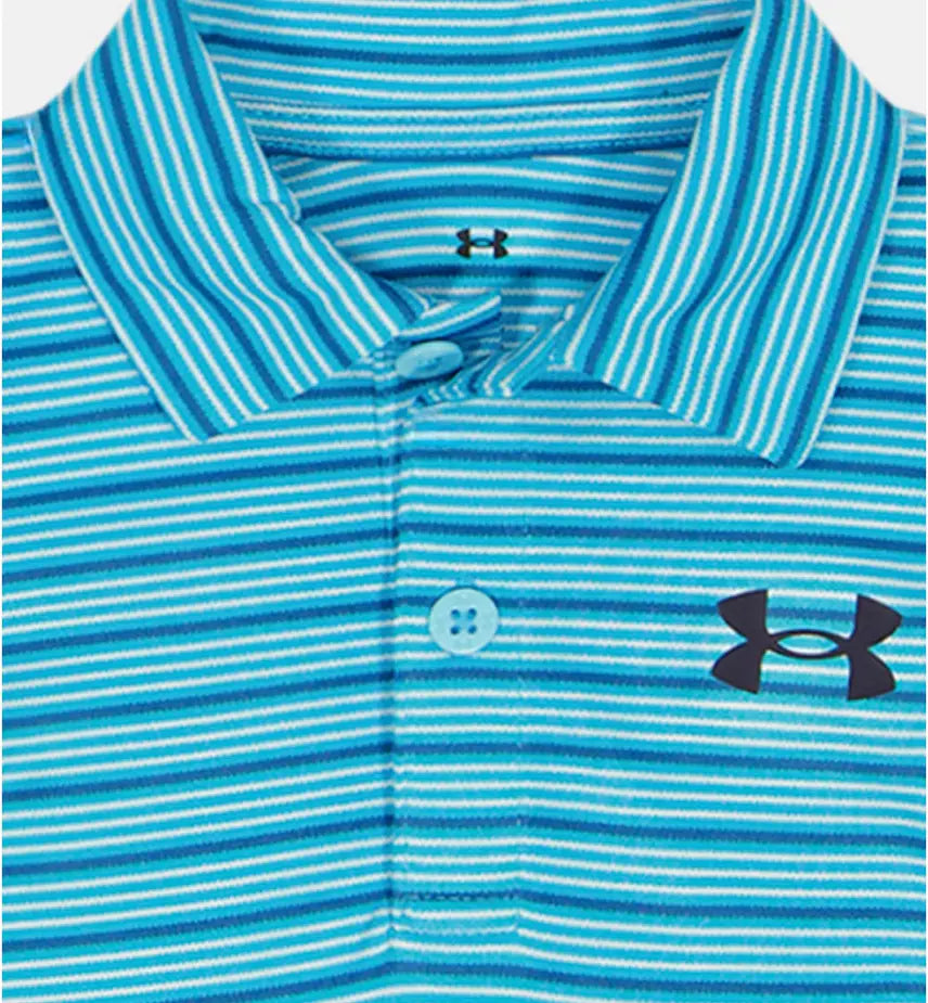 UA Stripe Polo Bodysuit Fresco Blue