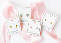 Screwback Stud Earrings - Finley Bow