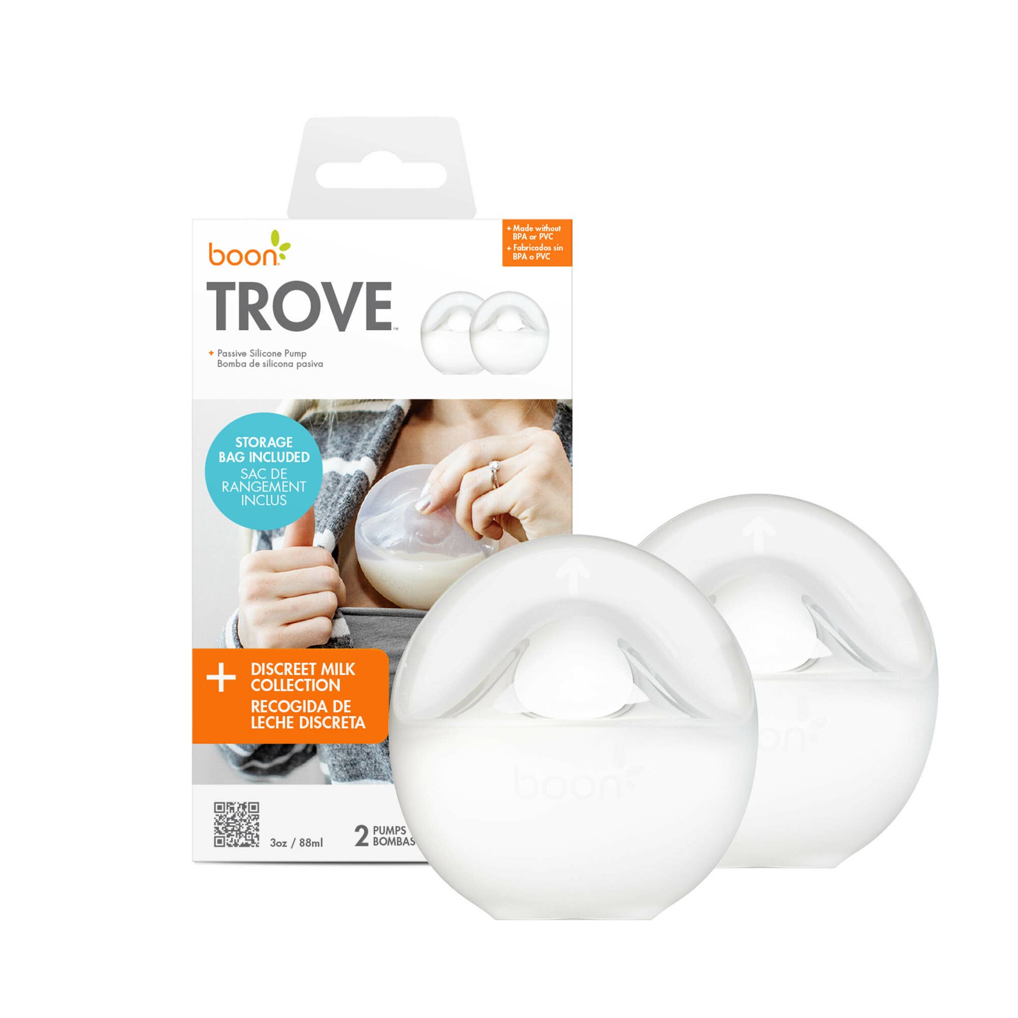 Boon Trove Silicone Manual Breast Pump Set - 2pc