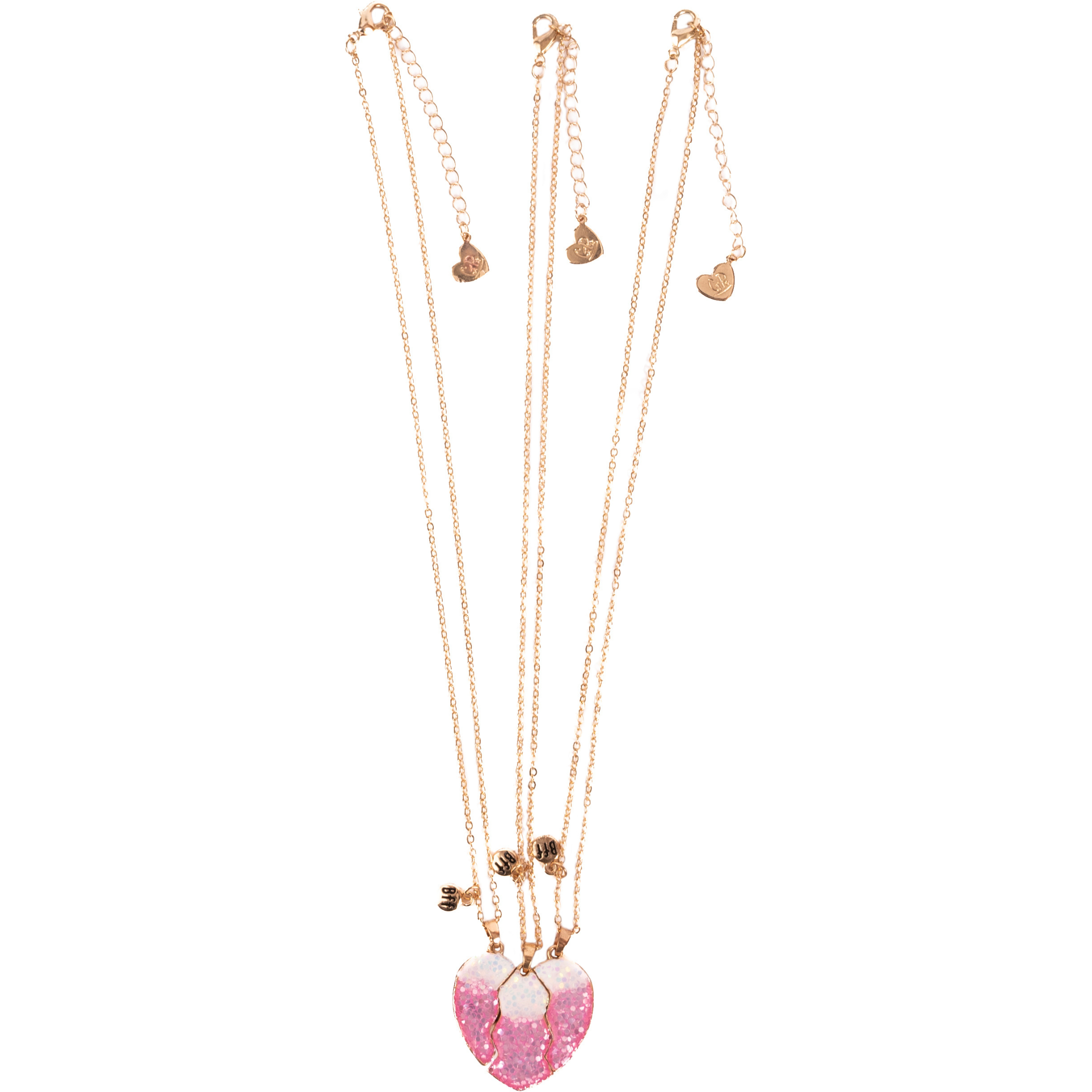 Great Pretenders Besties Era Tear and Share Necklaces, 3pc