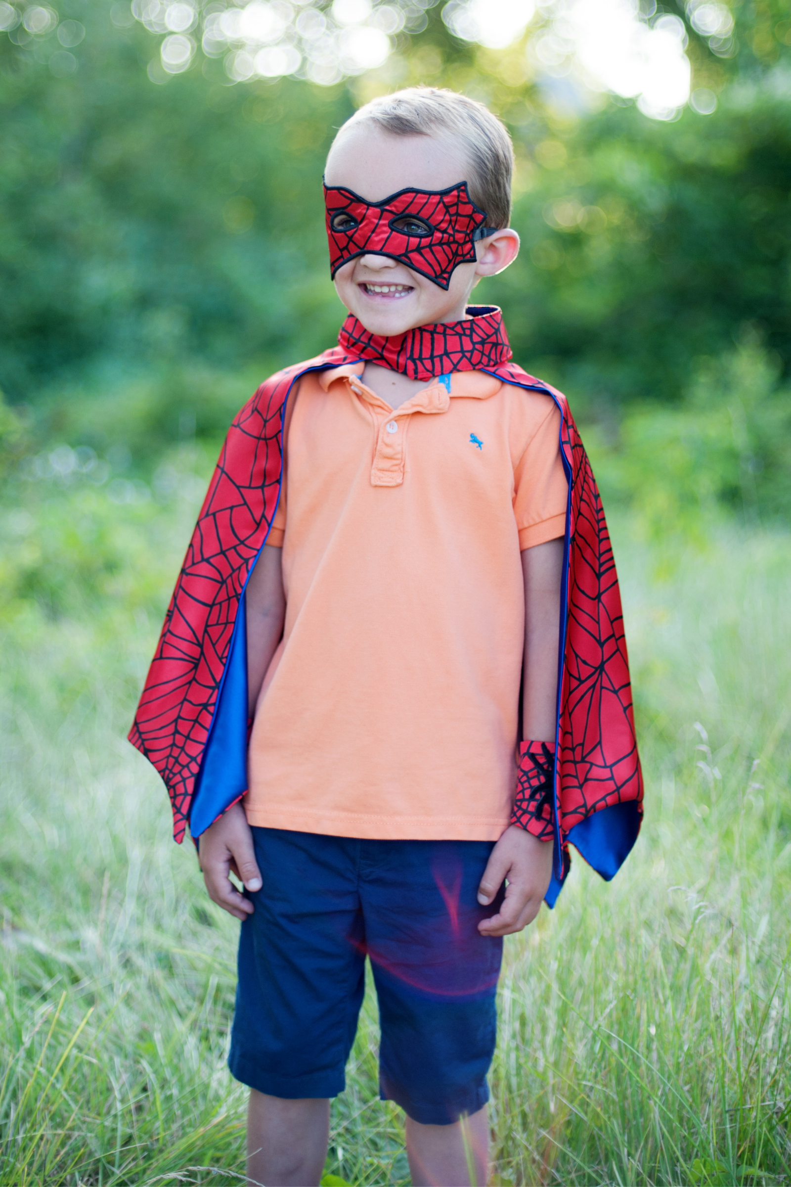 Great Pretenders Spider Cape Set with Mask and Cuffs