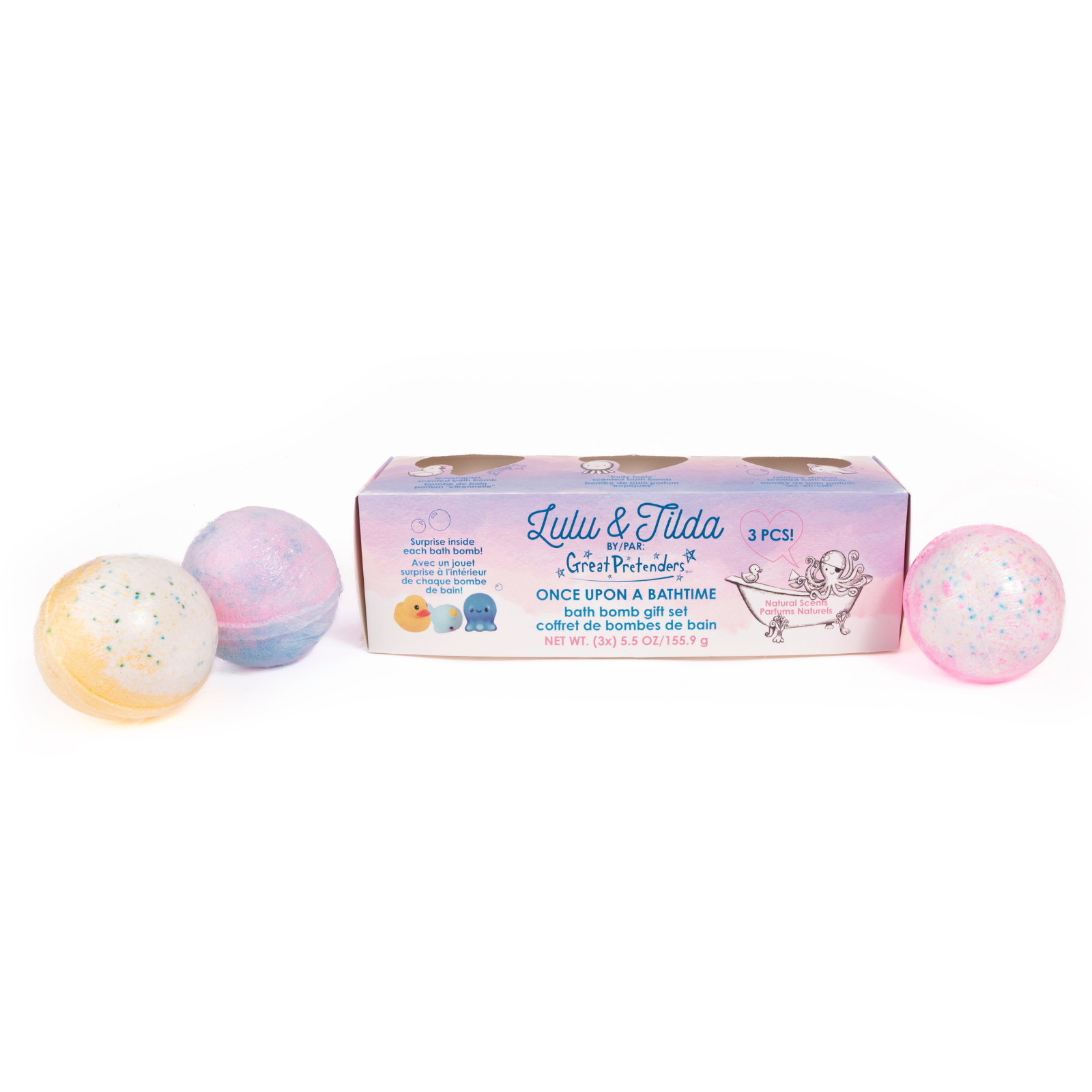 Great Pretenders Once Upon a Bathtime Bath Bomb Box Set, with Surprise Squishie Inside