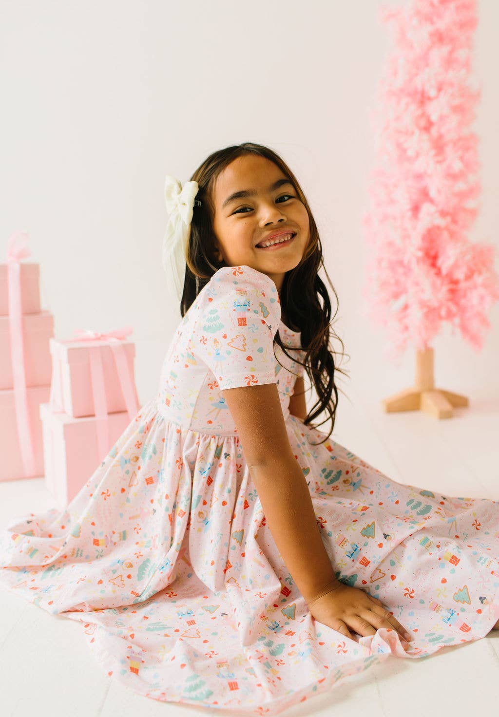 Puff Dress in Sugar Plum - Baby Biz