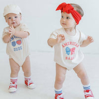 American Dude Short Sleeve Romper