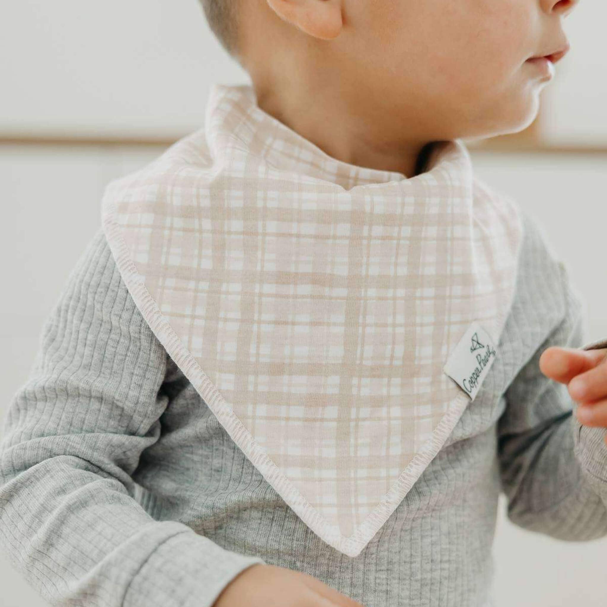Copper Pearl Baby Bandana Bibs | Bogey