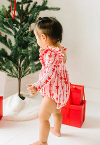 Leah Romper in Dainty Bows - Baby Biz