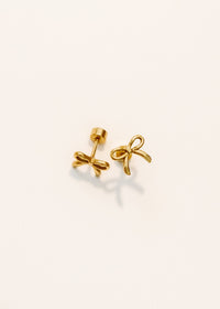 Screwback Stud Earrings - Sadie - Gold