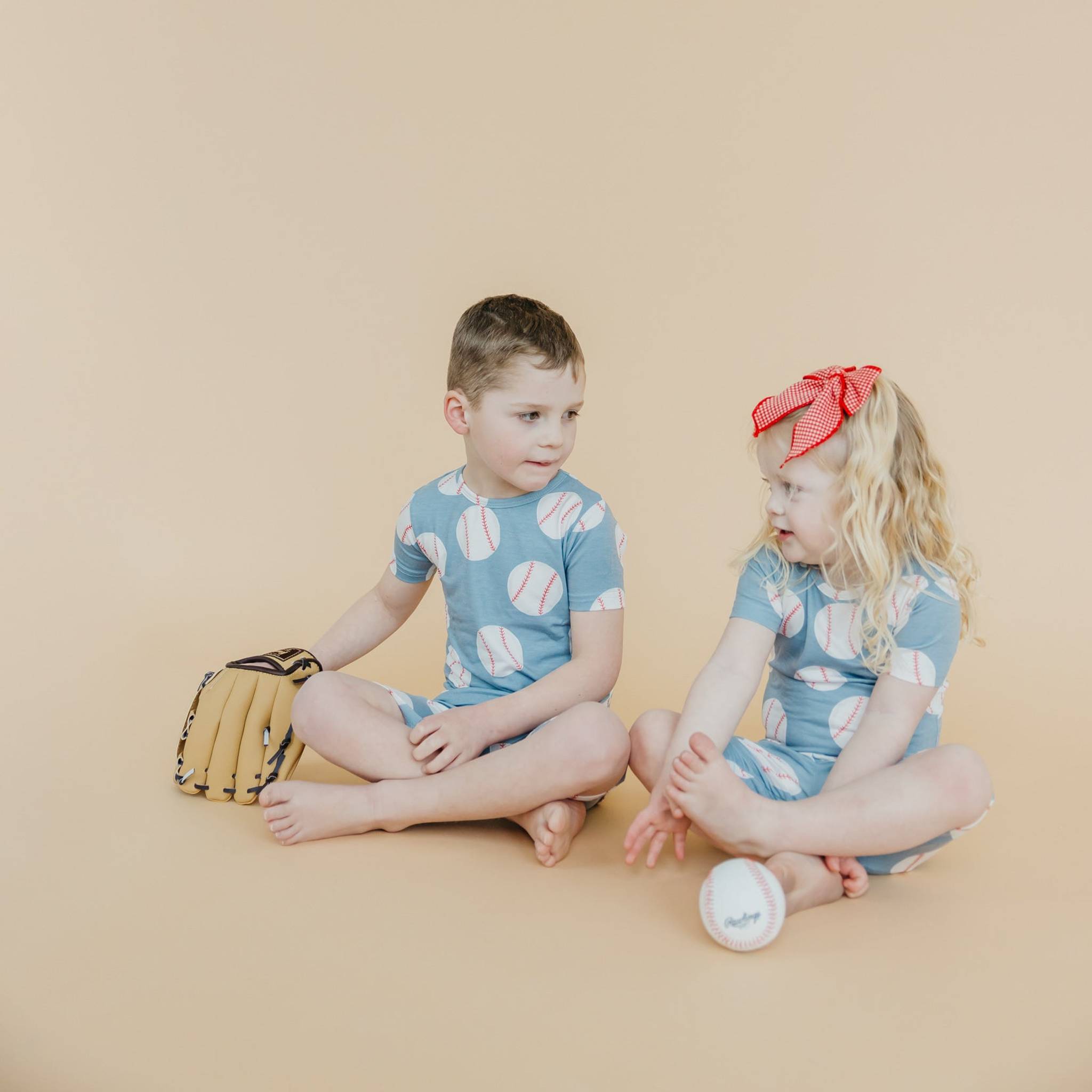 Copper Pearl 2-Piece Short Sleeve Pajama Set | Slugger