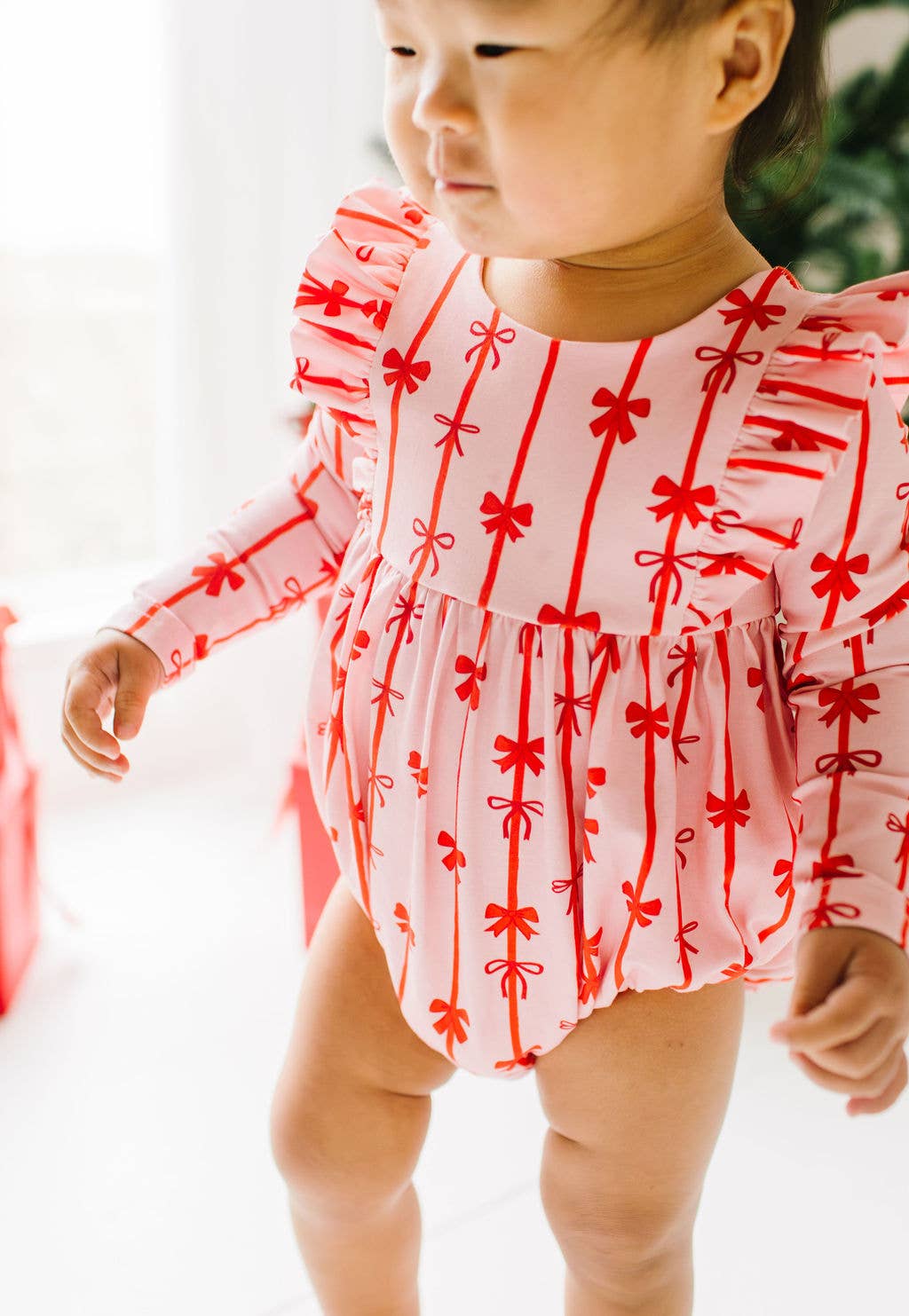 Leah Romper in Dainty Bows - Baby Biz