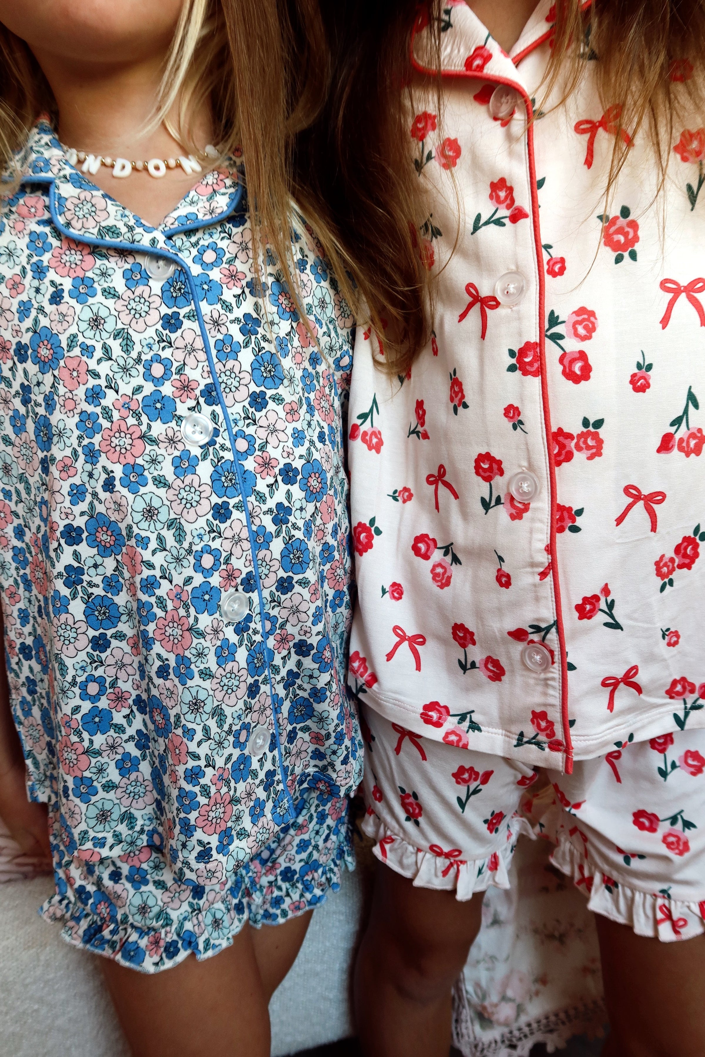 In My Jammers Lily Floral Kids Button Up Short Set