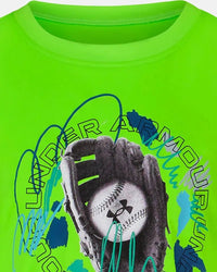 UA Tech Curve Ball SS Hyper Green - Baby Biz