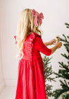 Adelisa Dress in Scarlet