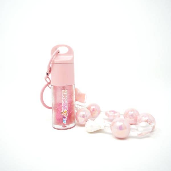 Sparkle POP Pink Shimmer Lip Gloss Bag Charms