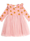 Sweet Wink Pumpkin Blush Long Sleeve Tutu Dress