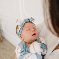 Copper Pearl Knit Headband Bow | Slugger