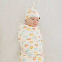 Copper Pearl Knit Swaddle Blanket | Daisy