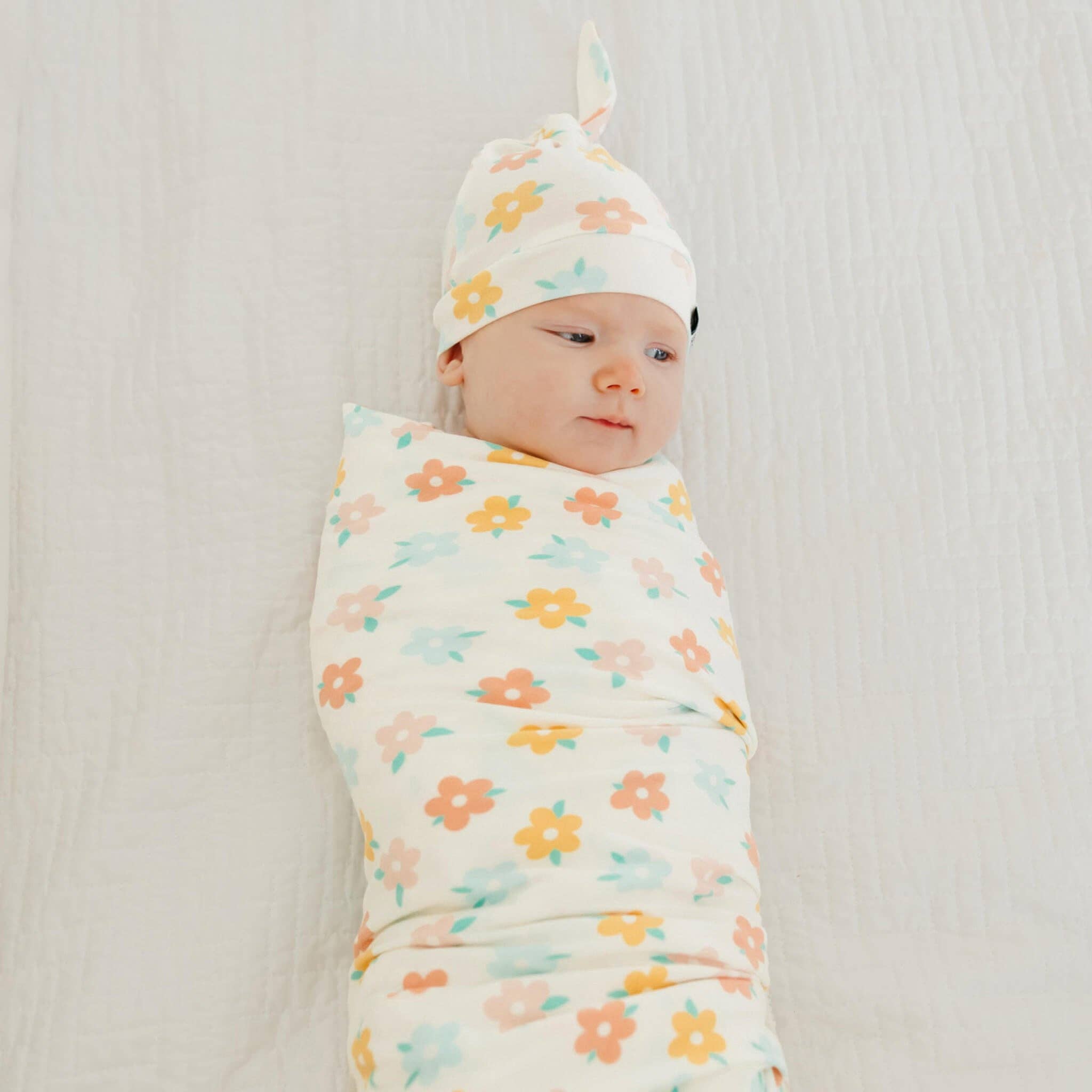 Copper Pearl Knit Swaddle Blanket | Daisy