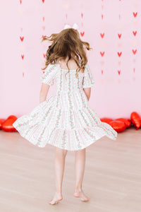 Mila & Rose Rosebud Bows Smocked Ruffle Dress