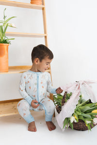 In My Jammers Oliver Rabbit Zipper Romper