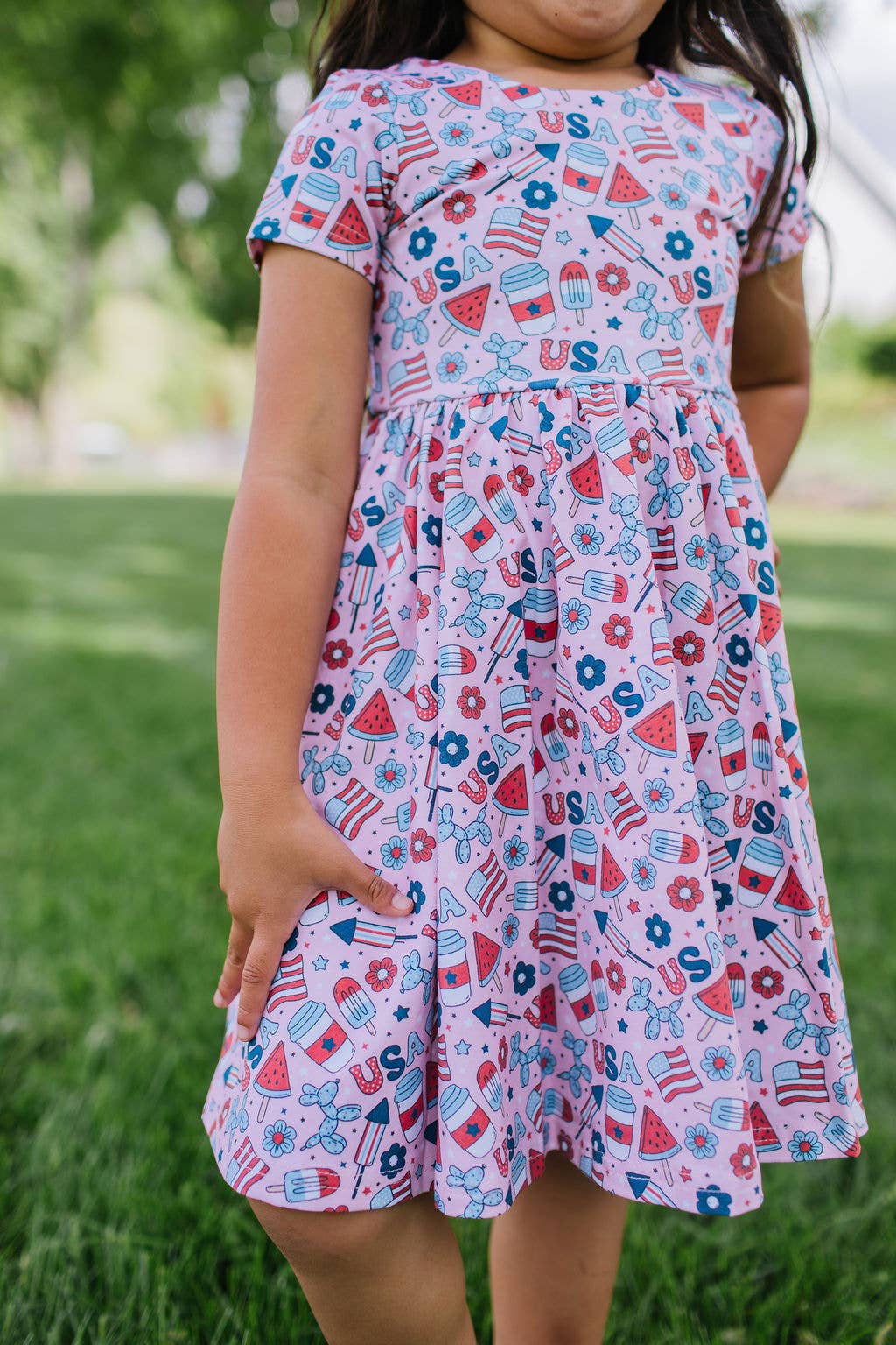 Classic Twirl Dress in Pink Celebration