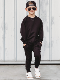 Jogger - Black: 0-3M