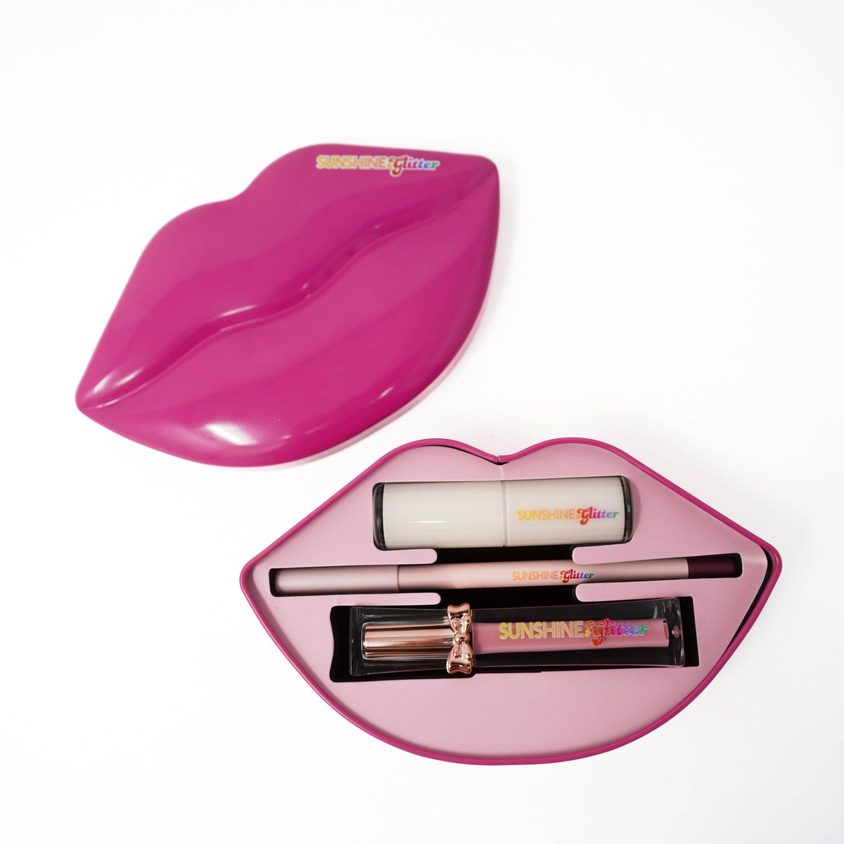 Heartbreaker- Hot Pink 3 piece Lip set Tin