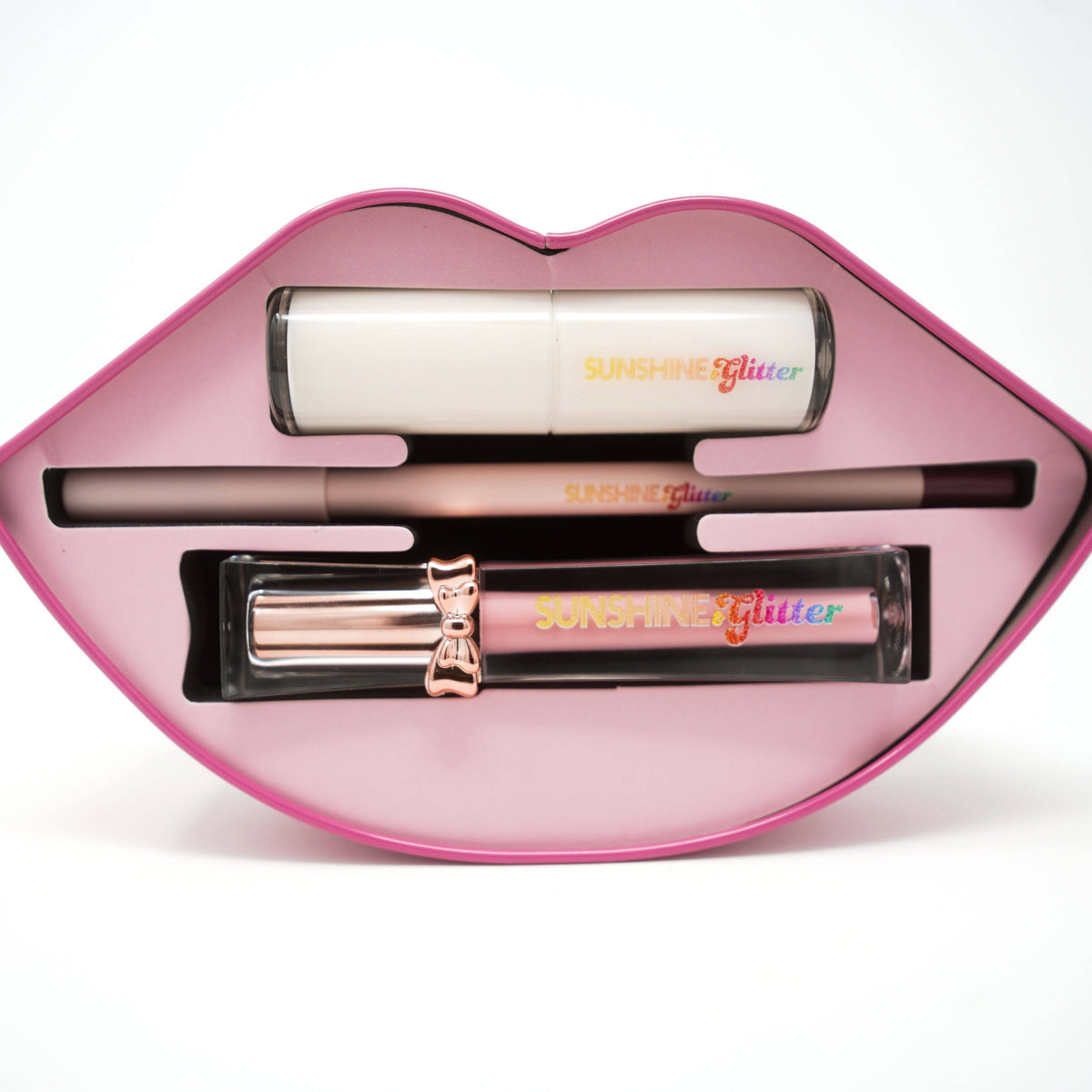 Heartbreaker- Hot Pink 3 piece Lip set Tin