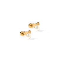 Screwback Stud Earrings - Heidi Pearl Bow