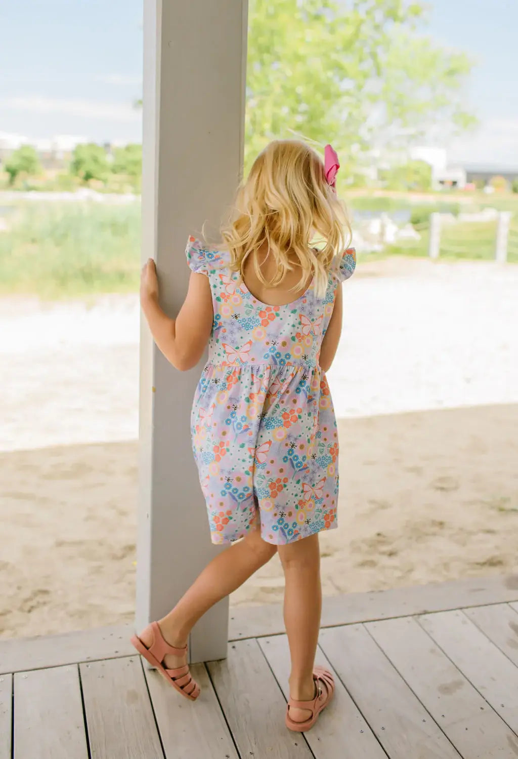 Macie Romper in Butterfly Dream