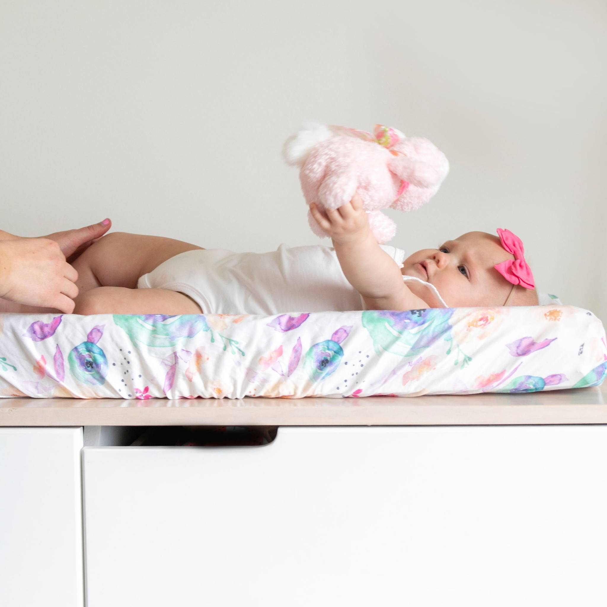 Copper Pearl Premium Knit Diaper Changing Pad Cover | Bloom