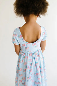 Classic Twirl in Blue Flags