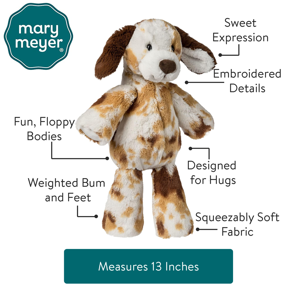 Mary Meyer Marshmallow S’mores Puppy – 13″ - Baby Biz