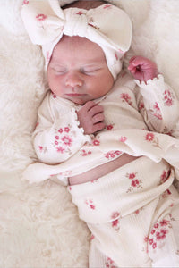2pc Waffle Crossover Top & Bottom | Precious Posies