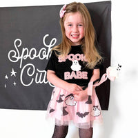 Spooky Babe Patch Halloween Short Sleeve T-Shirt