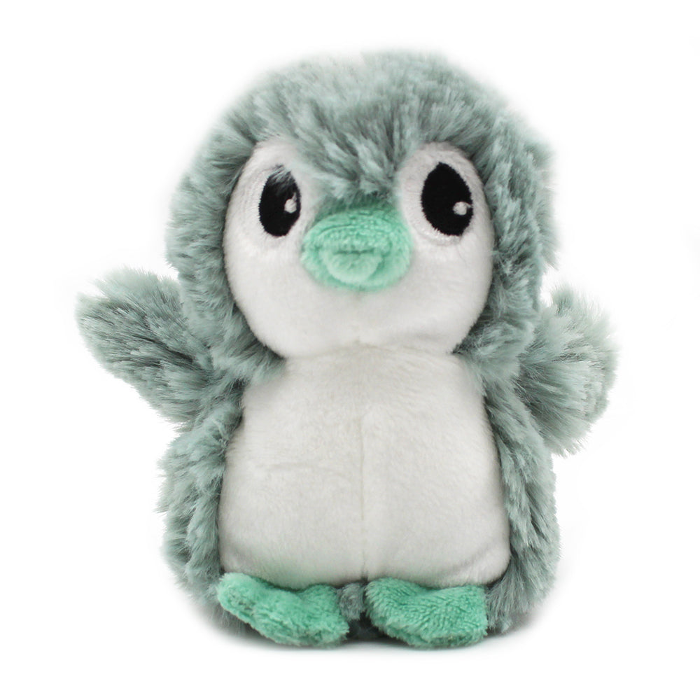 Les Ptipotos Iglou Penguin Plush Toy Mother And Her Mint Green Baby