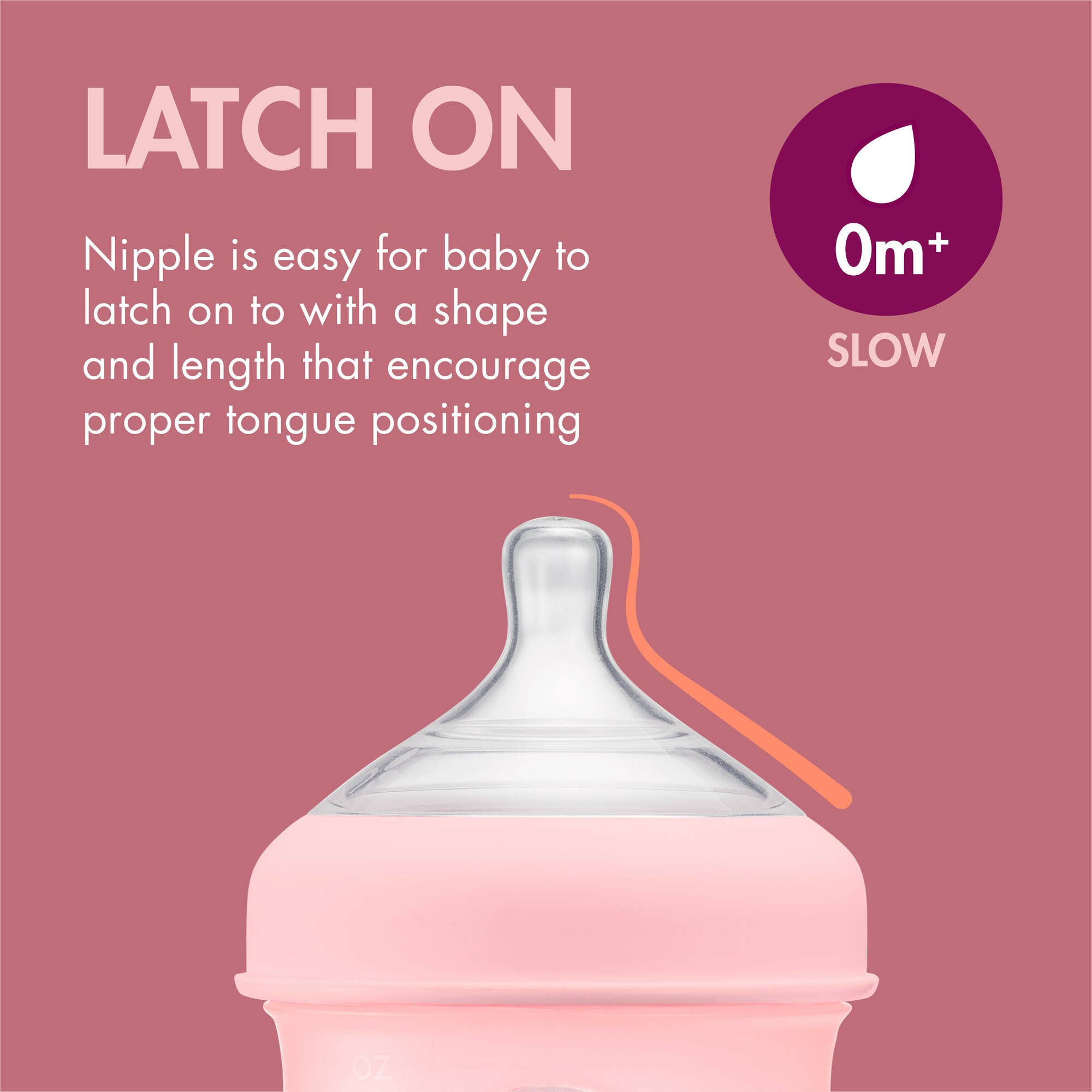TOMY Boon Nursh Bottle - 3 Bottles - Pink Multicolor