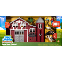 Big Country Adventure 38-Piece Dairy Barn Playset