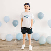 Birthday Boy Checker Short Sleeve T-Shirt - Boys Clothing