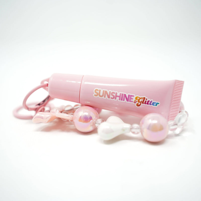 GLOSS BOSS Sugar Pink Lip Gloss Bag Charms - Baby Biz