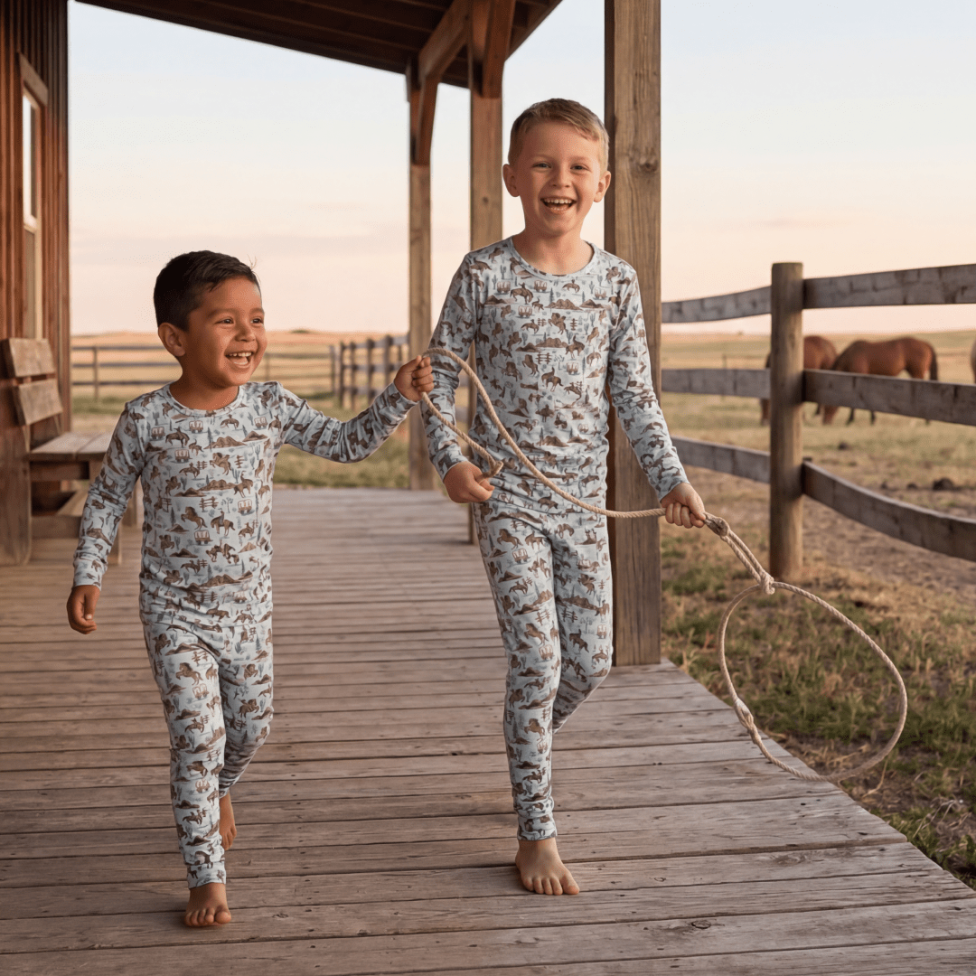 Big Kid Pajama Wild West - Baby Biz
