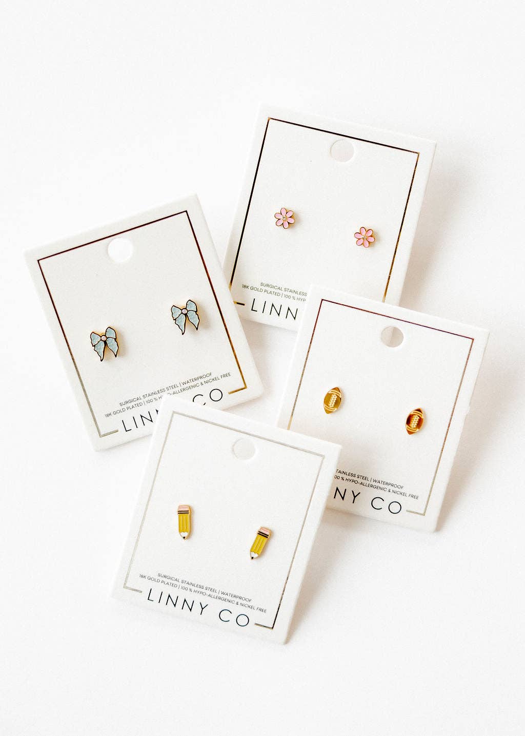 Screwback Stud Earrings - Finley Bow