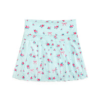 Sky Blue Floral Athletic Skort - Kids Clothing - Activewear