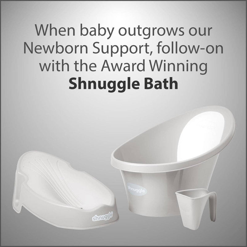 Shnuggle Newborn Baby Bath Support | Ergonomic, Non-Slip & Quick-Dry | From 0-6 months