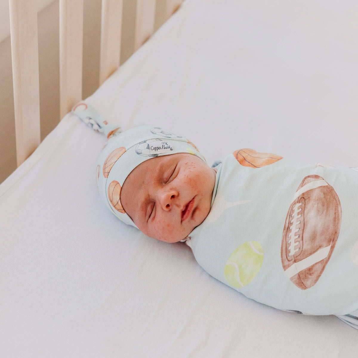 Knit Swaddle Blanket - Sports Medley