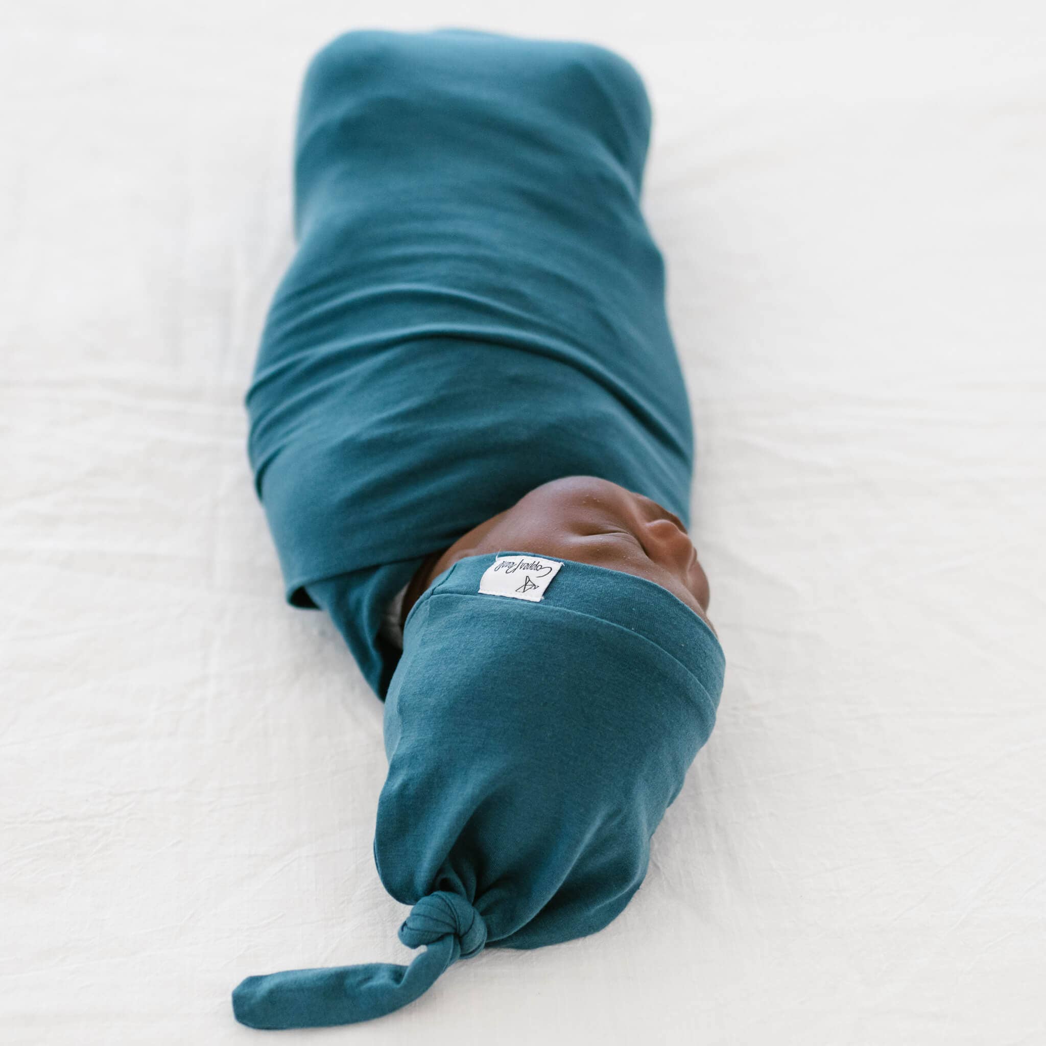 Copper Pearl Knit Swaddle Blanket | Steel