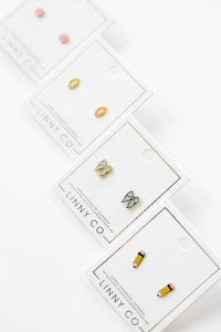 Screwback Stud Earrings - Finley Bow