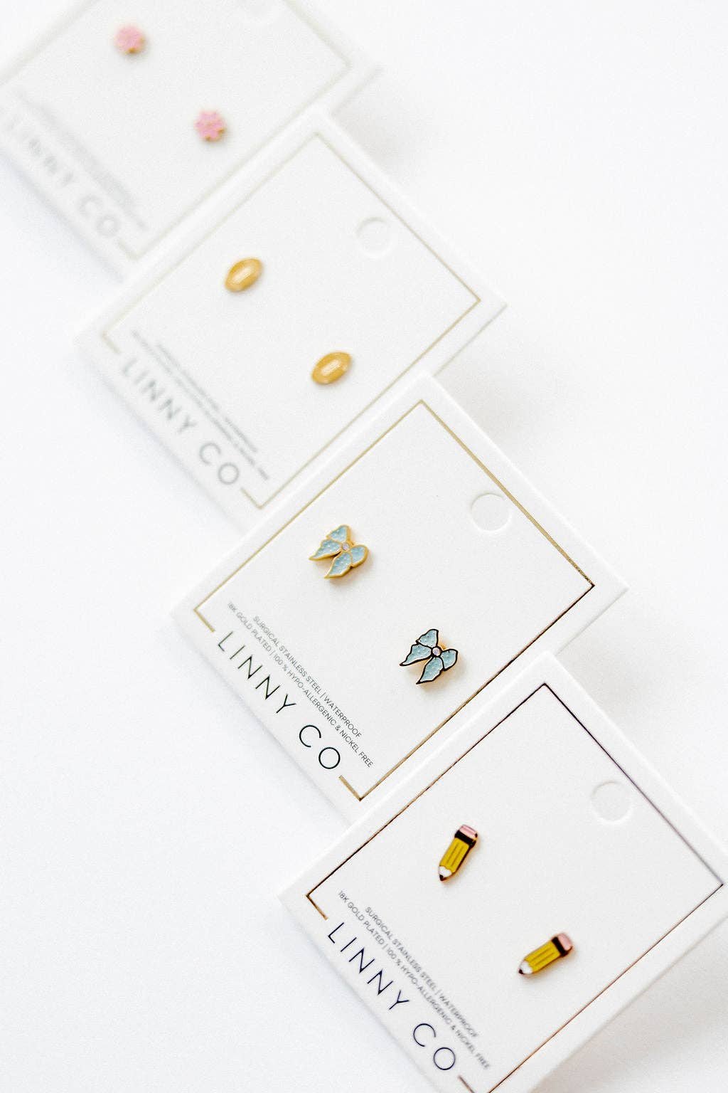 Screwback Stud Earrings - Finley Bow