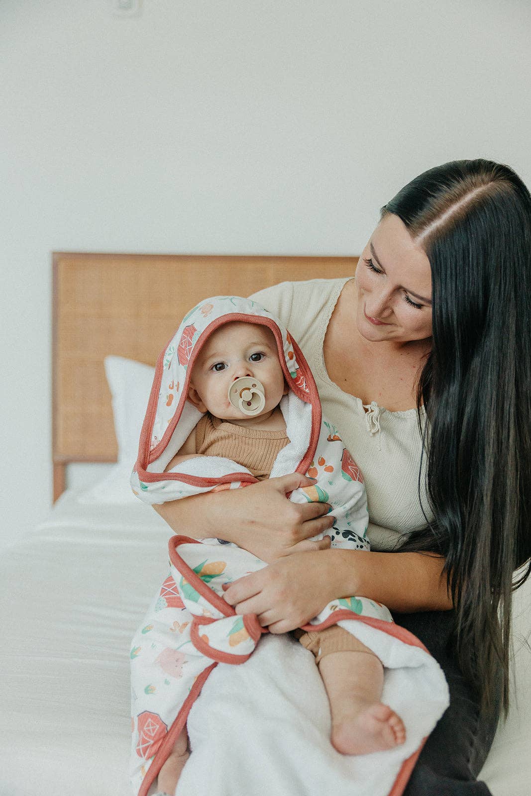 Copper Pearl Premium Baby Knit Hooded Towel | Farmstead