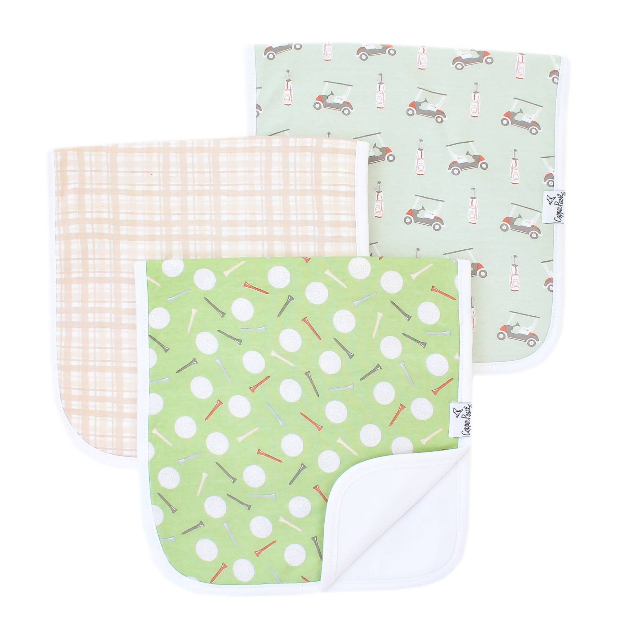 Copper Pearl Premium Burp Cloths | Bogey
