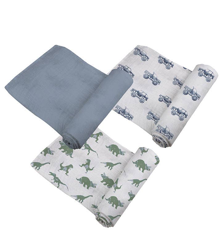 Rough Terrain Cotton Swaddle 3 Pack